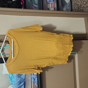 Womens Yellow Crop top